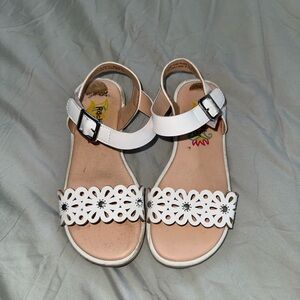 Rachel shoes, girls white Sandals, size 13C